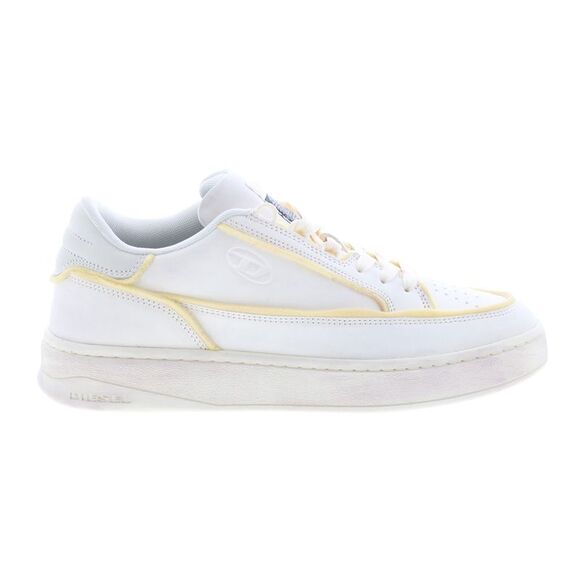 Diesel Mens S-Sinna Low White Shoes (NWT) - Picture 1 of 7